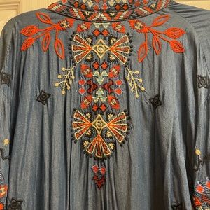 Johnny Was Embroidered Kimono